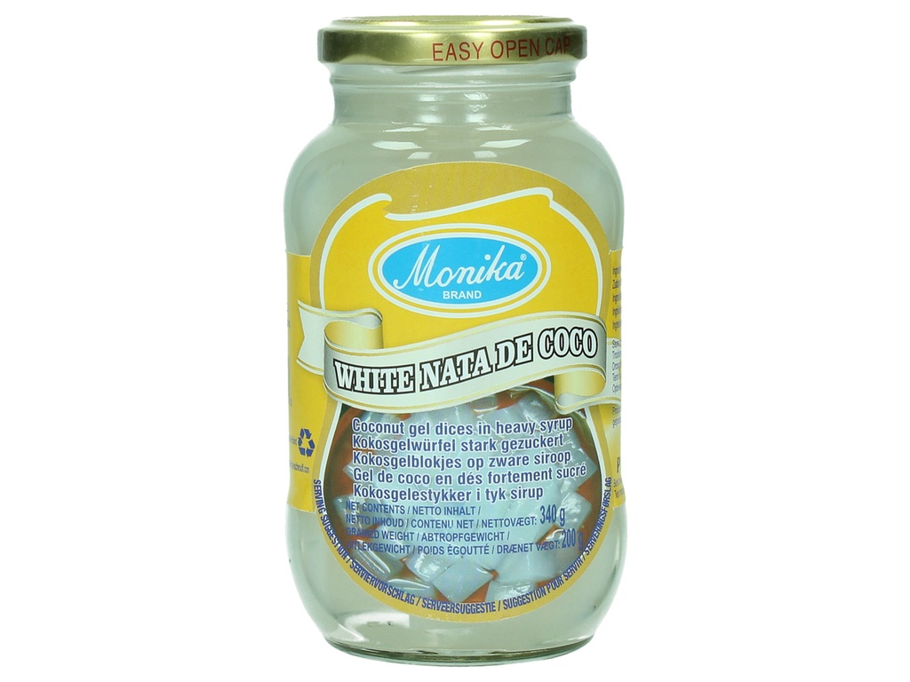 NATA DE COCO BLANC EN CUBE MONIKA 340 G